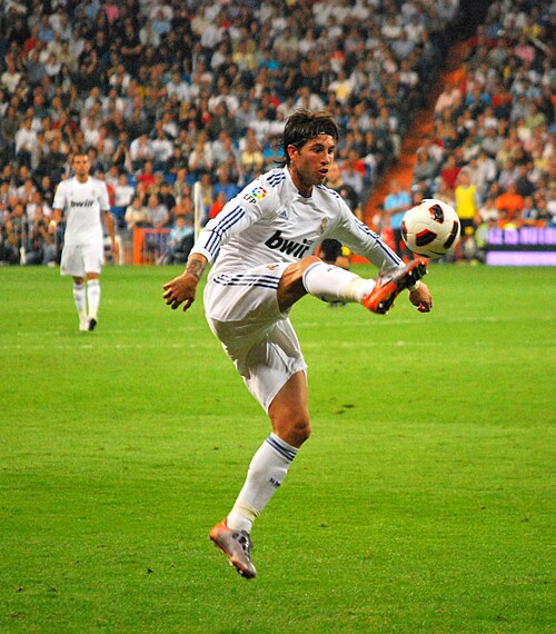 Ramos in action for Real Madrid in October 2010.