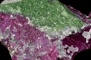 Corundum, zoisite, pargasite.jpg