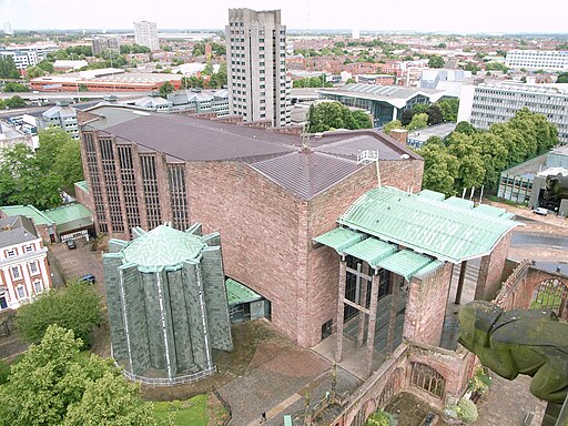 Coventry Cathedral -from above-8