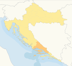 Сплитско-Далматинска на карте