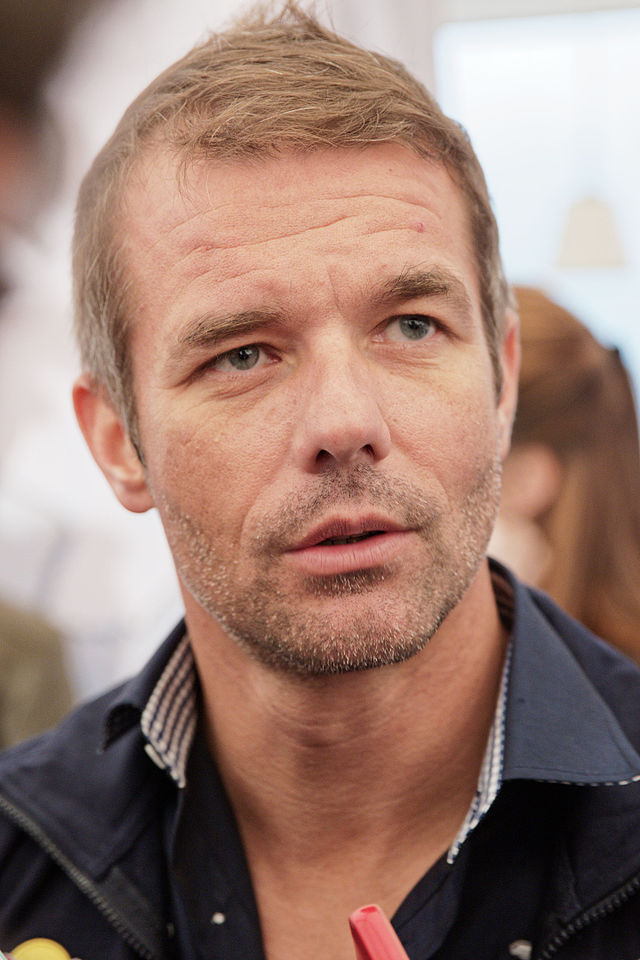 Sébastien Loeb en novembre 2015 lors de la conférence de présentation du Rallye Dakar 2016.