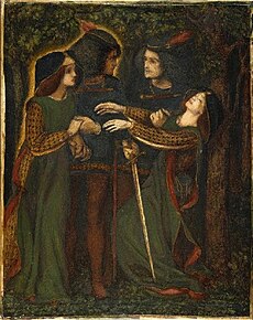 Dante Gabriel Rossetti - How They Met Themselves (1860-64 circa).jpg