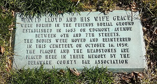 David and Grace Lloyd marker