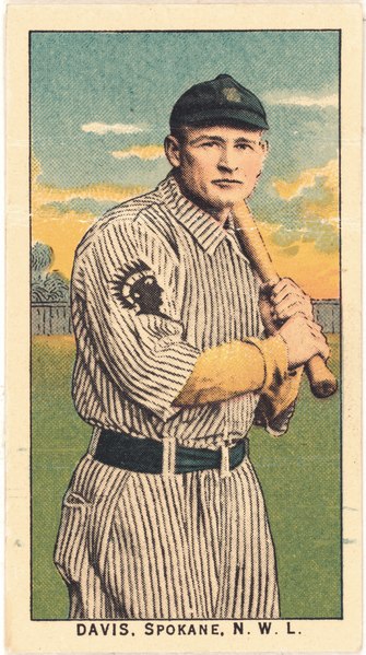 File:Davis, Spokane Team, baseball card portrait LCCN2008676960.tif