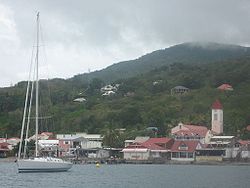 Deshaies on Guadeloupe, which is used for the town of Honore in Death in Paradise. Deshaies.jpg