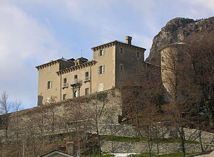 South-east view of the Castello Passerin d'Entrèves