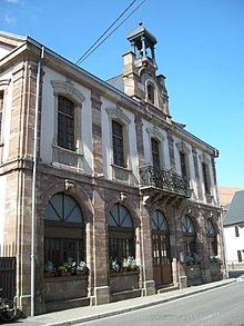 Ang Town Hall sa Dinsheim-Sur-Bruche