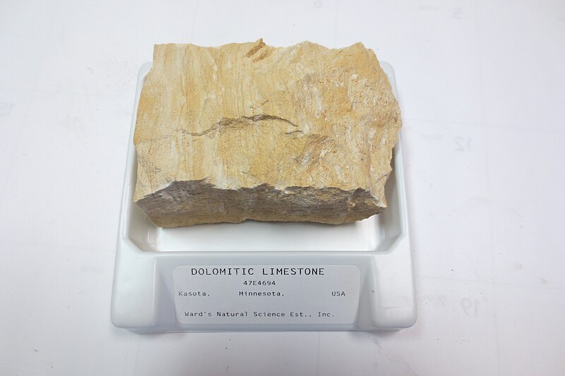 File:Dolomitic Limestone Label.JPG