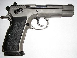 <span class="mw-page-title-main">Tanfoglio T95</span> Semi-automatic pistol
