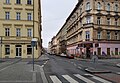 Čeština: Pohled od jihu do ulice Elišky Peškové na Smíchově v Praze 5 English: South view to Elišky Peškové street, Prague.