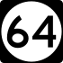 Značka terciární dálnice 64 v Portoriku