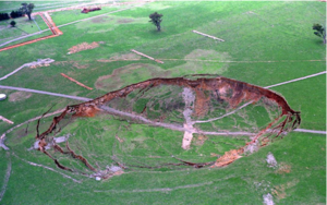 Sub-Level Caving Subsidence reaches surface at the Ridgeway underground mine. Elura.png