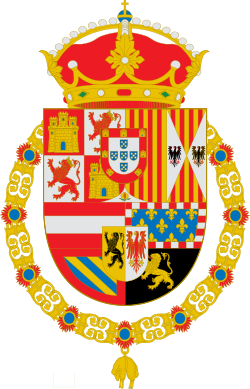 Filip II av Spanias våpenskjold