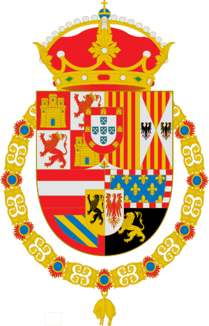 Escudo de Armas de Felipe II a Carlos II.svg