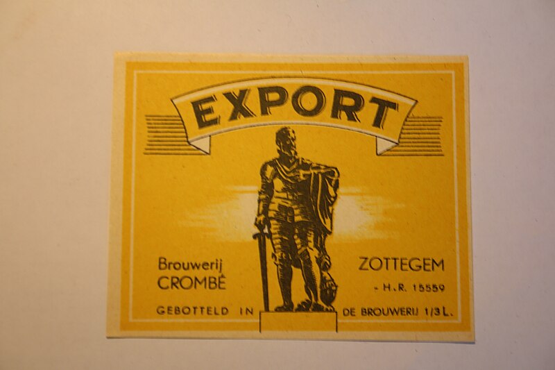 File:Etiket Export Brouwerij Crombé Zottegem.jpg