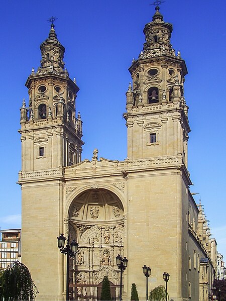 Image: Façade of Santa María de la Redonda in Logroño edited