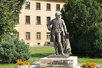 Statue of Josef II. in Josefov, Czech Republic Festung Josefov (38631333261).jpg