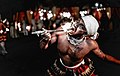 Fire eater in Sri Lankan folk cultural dance ritual