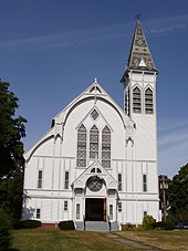 Front view of the First Congregational Church, designed by Peabody & Stearns First Congregational Church - Georgetown, Massachusetts.JPG