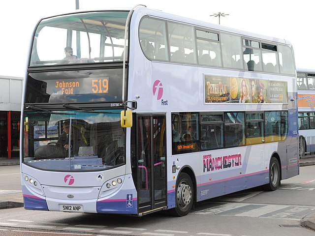 A second generation Enviro400 operated by First Greater Manchester