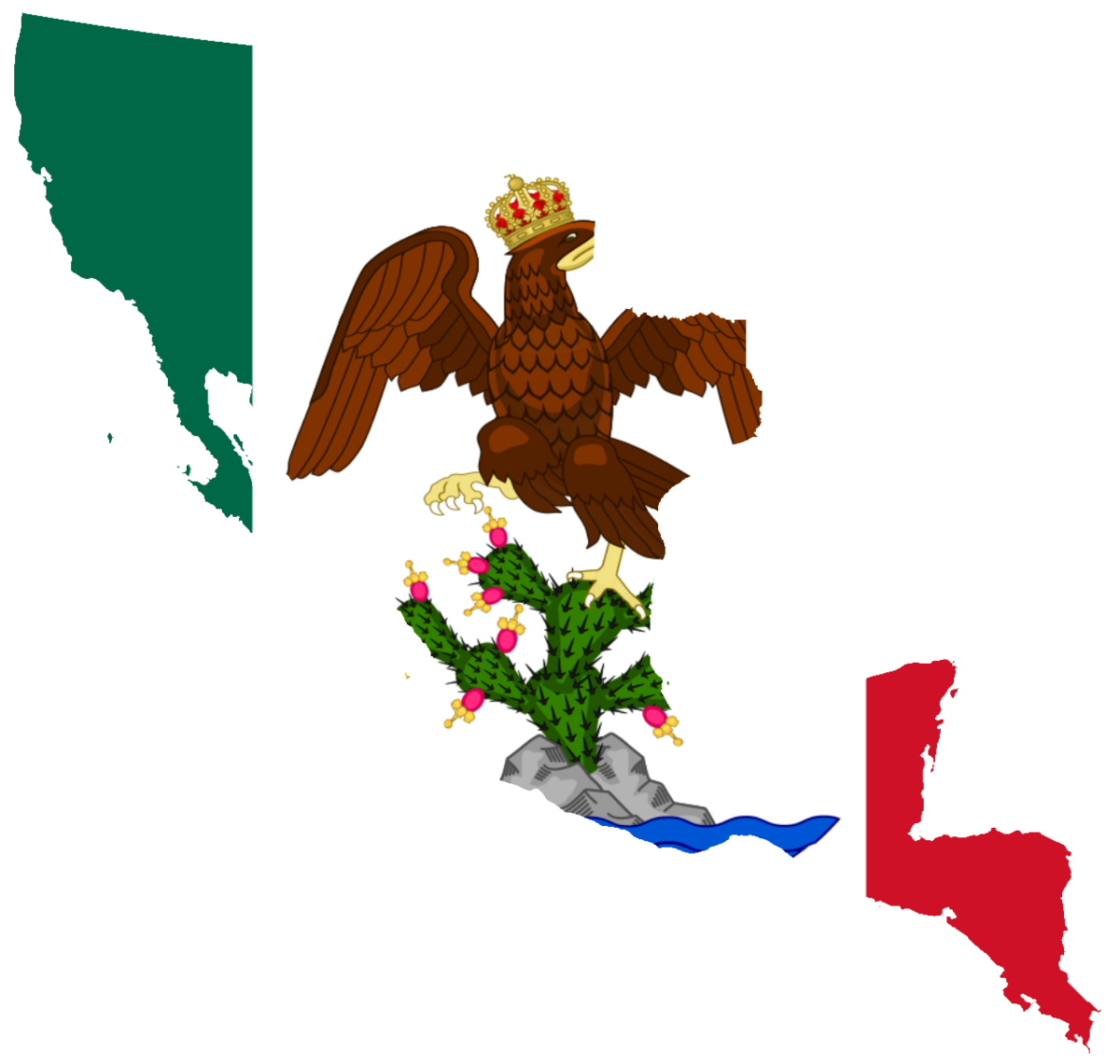 Flag of the First Mexican Empire, Historical Mexican Flags