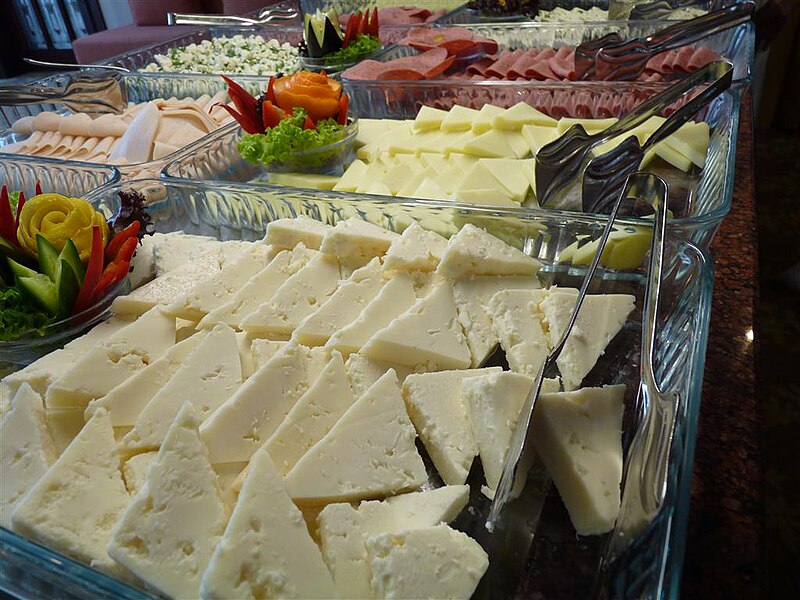 File:Foods at Terrace hotel at Marma otel in Maltepe University.JPG