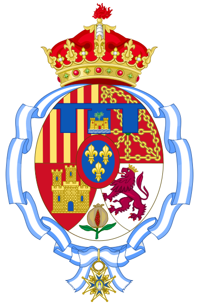 File:Former Coat of arms of Infanta Cristina of Spain, Preference for the Former Crown of Aragon (2001-2015).svg