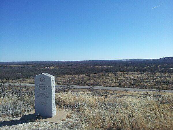 Clear Fork of the Brazos River looking from the top of "Government Hill"