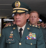 Le général Freddy Padilla de León, commandant des forces militaires lors de l'opération Caméléon.