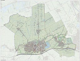 2014 topographic map of the municipality of Woerden