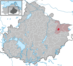 Tidigare läge för kommunen Genzkow i Landkreis Mecklenburgische Seenplatte