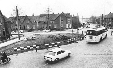 Kruising Willemsweg met Da Costastraat/Thijmstraat, 1968