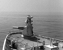 Goalkeeper CIWS on a British Invincible-class aircraft carrier Goalkeeper.jpg