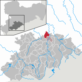 Kaart van Gornau