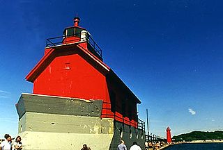 Grand Haven South Pierhead Entrance Light lighthouse in Michigan, United States