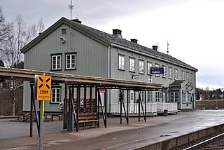 <span class="mw-page-title-main">Grong Station</span> Railway station in Grong, Norway