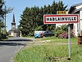 Hablainville (M-et-M) city limit sign.jpg