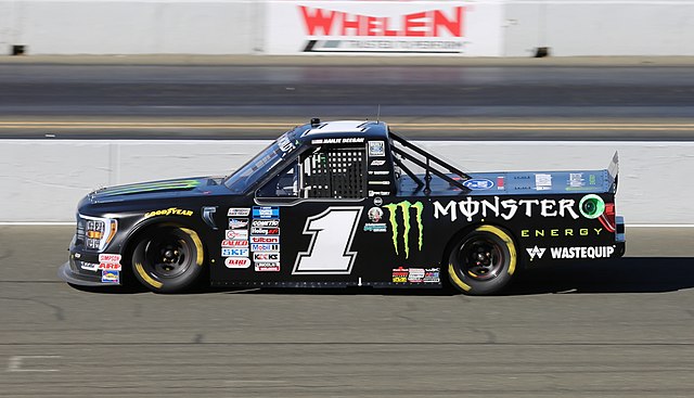 Hailie Deegan in the No. 1 at Sonoma Raceway in 2022