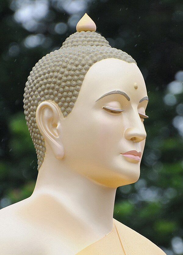 Head of a Buddha statue
