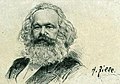 Karl Marx by Heinrich Zille, lithograph 1900