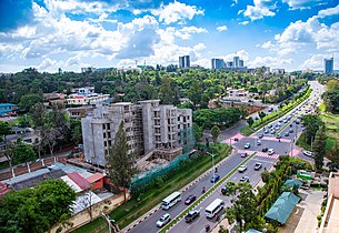 High angle view of Kigalie City Street Photo by Emmanuelkwizera