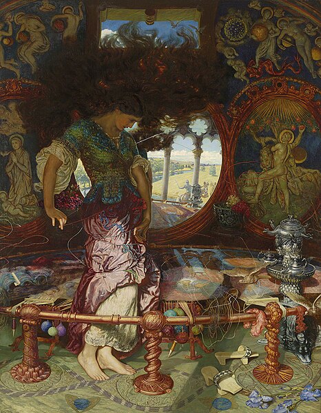 File:Holman-Hunt, William, and Hughes, Edward Robert - The Lady of Shalott - 1905.jpg