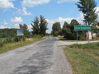 Huta Zadybska Village in Lublin Voivodeship, Poland