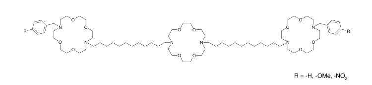 Crown ether structure Hydraphiles (synthetic ion channels).svg