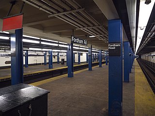 <span class="mw-page-title-main">Fordham Road station (IND Concourse Line)</span> New York City Subway station in the Bronx