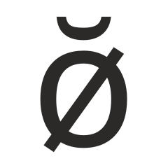 File:IPA - ø + diacritic “extra short”.svg