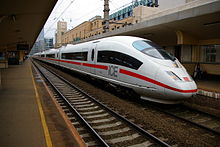 ICE train at Brussels-North railway station Ice bruxelles.JPG