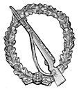 Infantry assault badge in silver (foundation and 57 version)