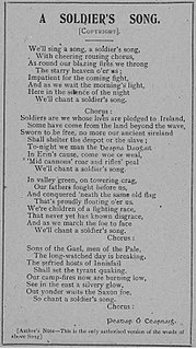 Amhrán na bhFiann National anthem of Ireland