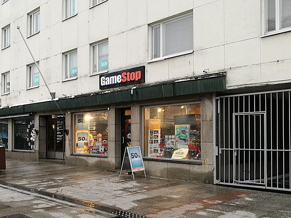 GameStop video game store at the Isokatu street in Oulu